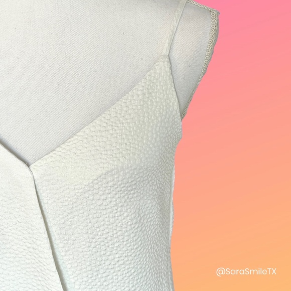 ANTHROPOLOGIE - RD Style - Boho White Pebbled Faux Wrap Camisole - NWOT - Picture 4 of 14